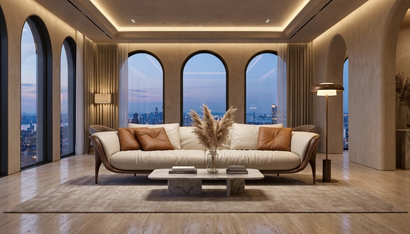 Crescent Sofa 客厅案例